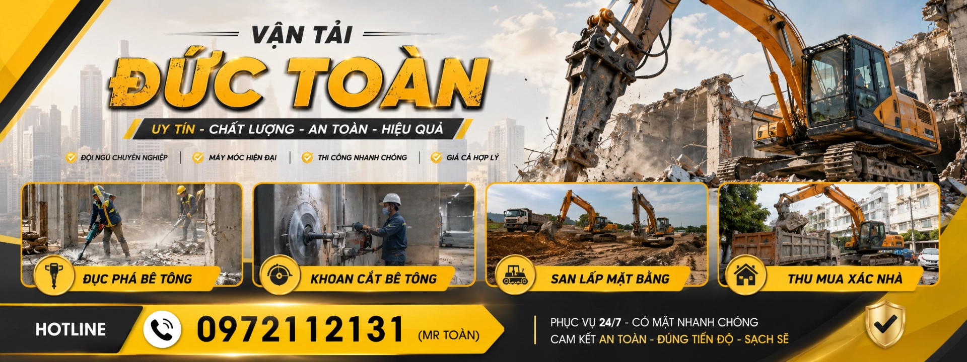 đục phá nhà cũ Hóc Môn